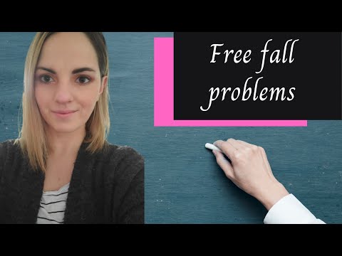 How to solve a free fall problem | Kinematic equations