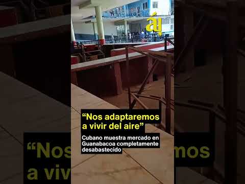 Cubano muestra mercado en Guanabacoa completamente desabastecido