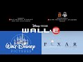Walt Disney Pictures Pixar 2007 Wall E Closing Logos 2008 4k