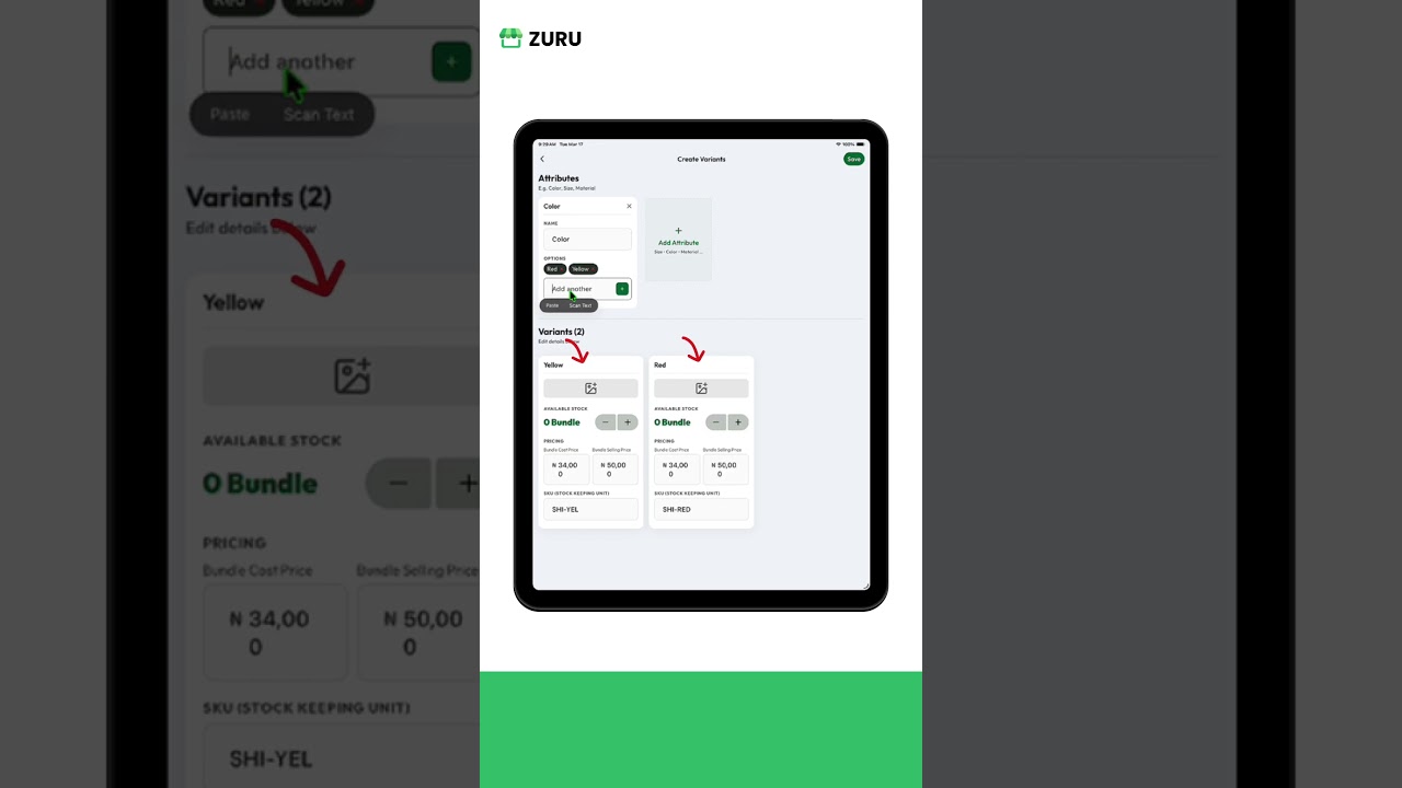 How to Use Variants in Your Zuru Store tutorial video thumbnail