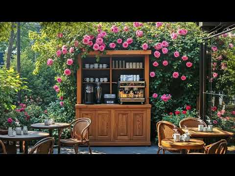 Easy Morning Jazz at the Café | Clear Blue Sky, Warm Coffee Ambience and Relaxing Jazz Tunes