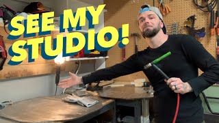 Metal Art STUDIO TOUR! See How I Make ART!