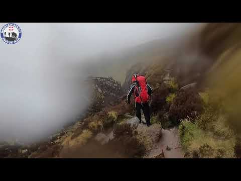 BAD WEATHER RESCUE ON KINDER SCOUT