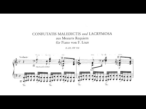 Mozart-Liszt: Confutatis maledictis aus dem Requiem K.626 von Mozart (audio + sheet music) [Thurzó]