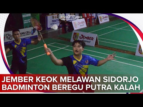 Jember Keok Melawan Sidoarjo, Badminton Beregu Putra Kalah - RADARJEMBER.ID