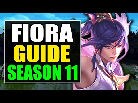 HOW TO PLAY FIORA TOP SEASON 11 - (Best Build, Runes, Gameplay) - S11 Fiora Guide & Analysis