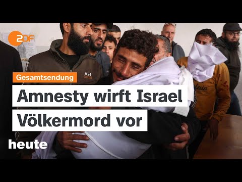 heute 19 Uhr vom 05.12.2024 Frankreichs Regierung, OEZD-Treffen in Malta, Amnesty-Vorwürfe an Israel