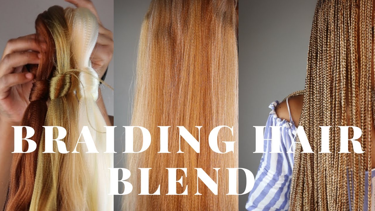Braiding hair blend | Mixed colour braids | knotless braids