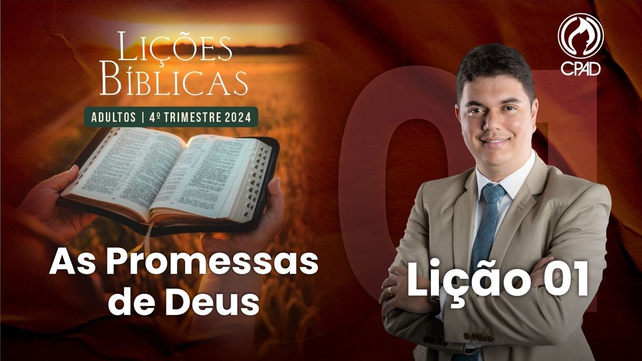 EBD Lição 01: As Promessas de Deus 4º Trimestre de 2024  Murilo Alencar