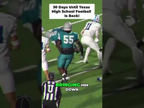 Posting 1 play every day until Texas High School Football is back! 30 Days left!