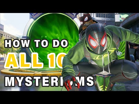 All 10 Mysteriums Locations & Walkthrough | 'Behind the Masks' Trophy ► Spider Man 2