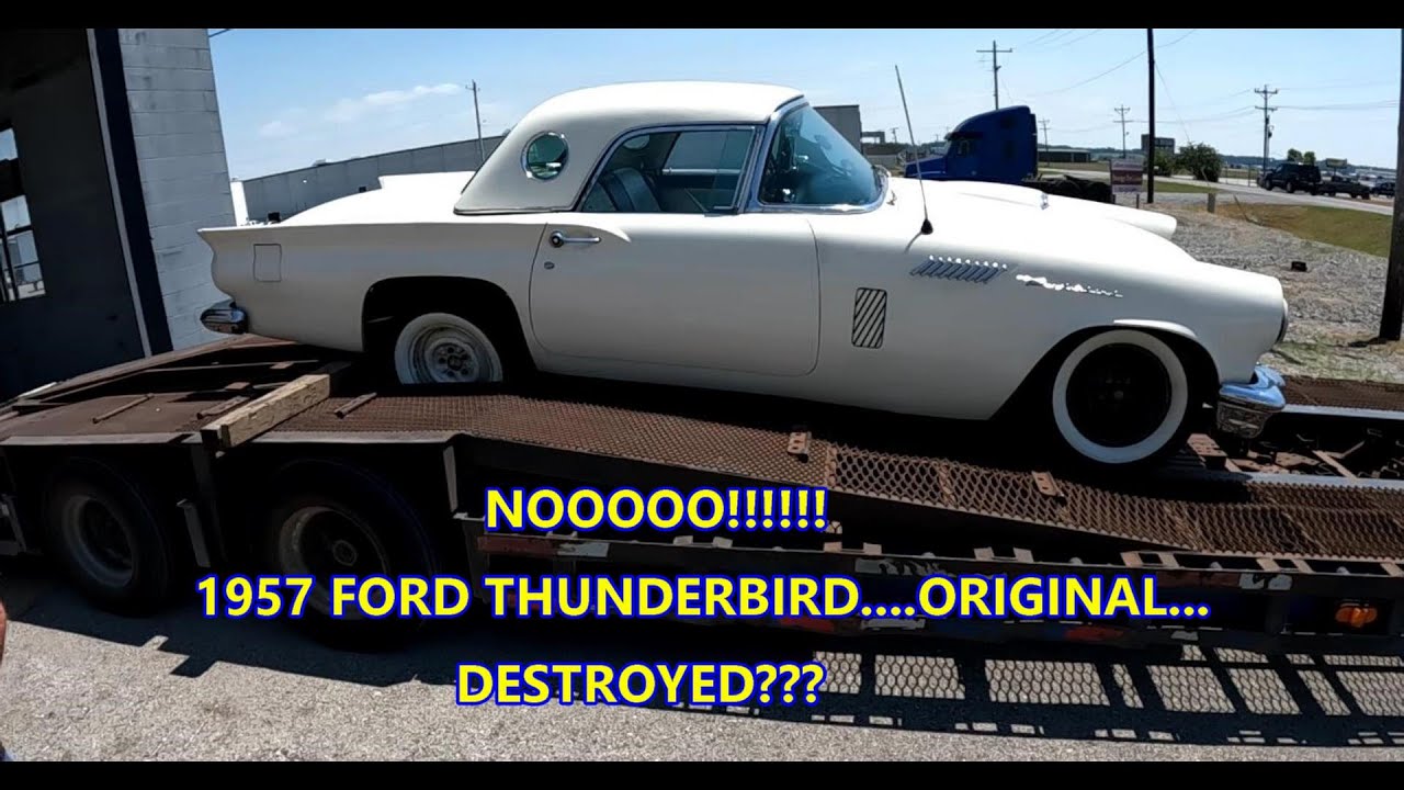 NO!!! ALL ORIGINAL 1957 Ford T Bird DESTROYED??  Or, Can We Save It?