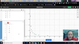 using desmos to make graphs from tables