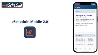 eSchedule Mobile App v2.0