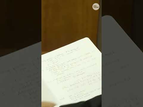 Kevin Reddington reads from Lindsay Clancy's journal during closing arguments