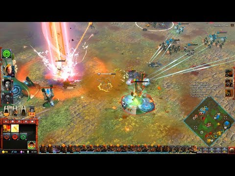 Space Marines vs Eldar - 3v3, Hard AI, Quick Battle - Warhammer 40K: Dawn Of War 3 - No Limit Mod