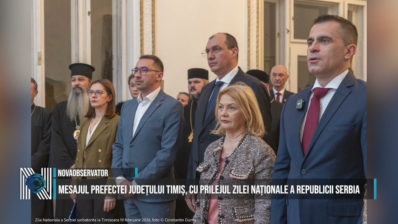 MESAJUL PREFECTEI JUDEȚULUI TIMIȘ, CU PRILEJUL ZILEI NAȚIONALE A REPUBLICII SERBIA
