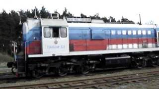 preview picture of video 'Locomotive on the railway station Uglich / Тепловоз на станции Углич'