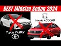 TOP (7) BEST 2024 Midsize Sedans - COMPARED!  //  Toyota CAMRY & Honda ACCORD still the BEST VALUE?