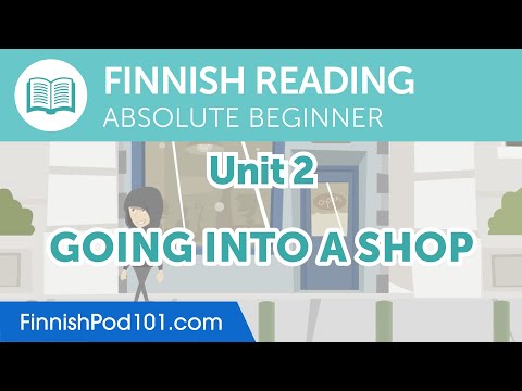 Going into a Shop - Finnish Reading Practice