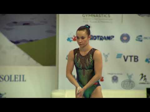 DANILENKO Viktoriia (RUS) - 2018 Trampoline Worlds, St. Petersburg (RUS) - Qualif Tumbling R2