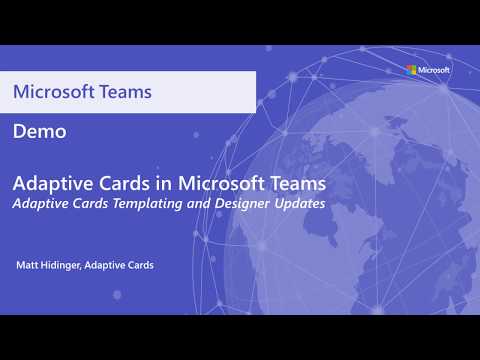 Adaptive Cards Templating in Microsoft Teams