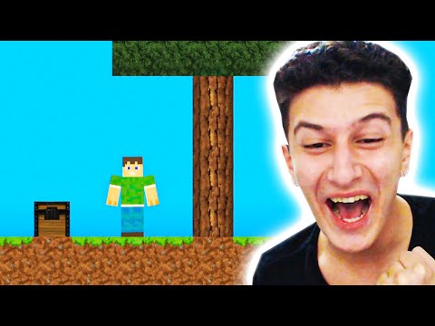 2 BOYUTLU MİNECRAFT OYNADIM 😂