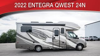 A preview image of the linked video showcasing 2022 Entegra Qwest 24N