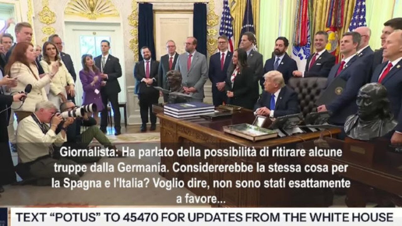 Trump: Valuto ritiro truppe dall'Italia, non hanno aiutato in Iran