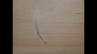 How to remove black stain from wooden worktop