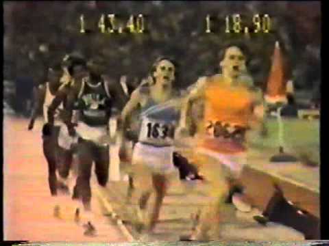 Seb Coe UK 800m record, 1978, Brussels.
