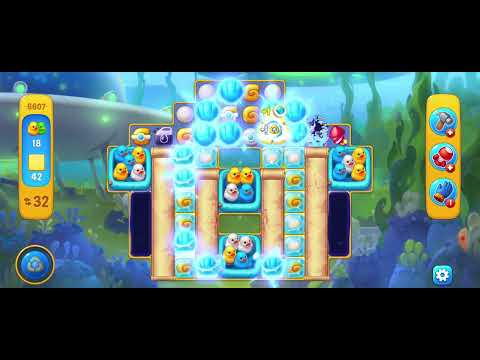 6605 6606 6607 6608 #fishdom #playrix #Pretty Aqua Fishdom #Hard to Hard level