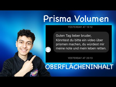 Prisma Oberflächeninhalt und Volumen berechnen| Zuschauerwünsche