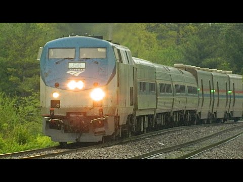 Amtrak p42!! Leads the river runner through Webster Groves MO 5/1/2022