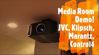 Media Room Demo! JVC DLA-RS1000 (NX5) 4K Projector, Klipsch, SVS, Marantz, Control4 - Dallas, TX