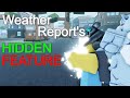 Weather Report's Hidden Feature. - AUT