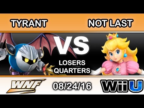WNF 3.4 - NME | Tyrant (Meta Knight) Vs. NotLast (Peach) Losers Quarters - Smash Wii U