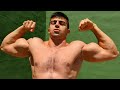 young bodybuilder showing his pumped muscle | flexing | muscle worship