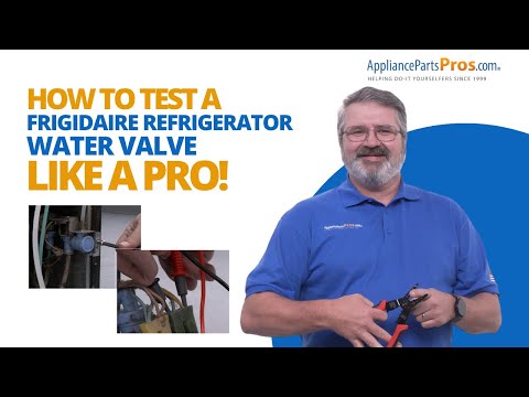 How To Test A Frigidaire Refrigerator Water Valve 242252702
