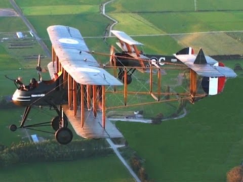 RAF F.E.2b and Sopwith Triplane