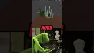 Blender 3D NOOB vs EXPERT criando GRAMA 🌱