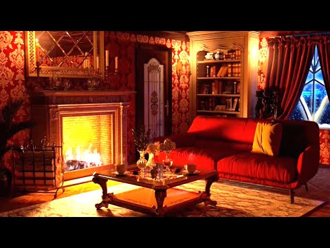 Kaminfeuer zum Einschlafen | entspannende Musik | gemütliches Ambiente |