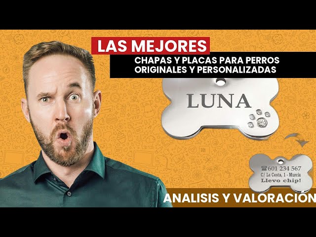 Vídeo relacionado con Placa de identificación personalizada para perro, de acero inoxidable plateado con grabado personalizado para perros y gatos, grabado profundo de doble cara, duradera y elegante (plata, grande: 30 mm)