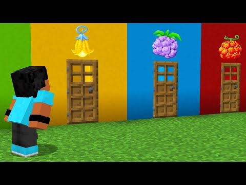 NÃO ESCOLHA A PORTA ERRADA DAS DEVIL FRUITS NO MINECRAFT ONE PIECE