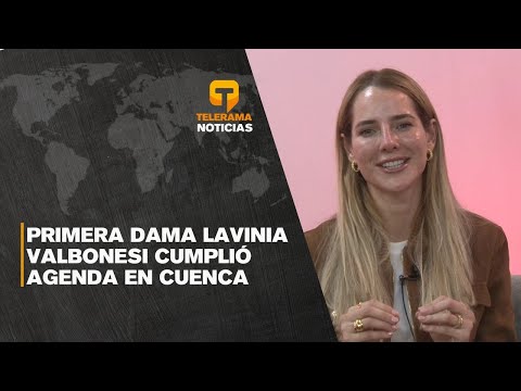 Primera dama Lavinia Valbonesi cumplió agenda en Cuenca