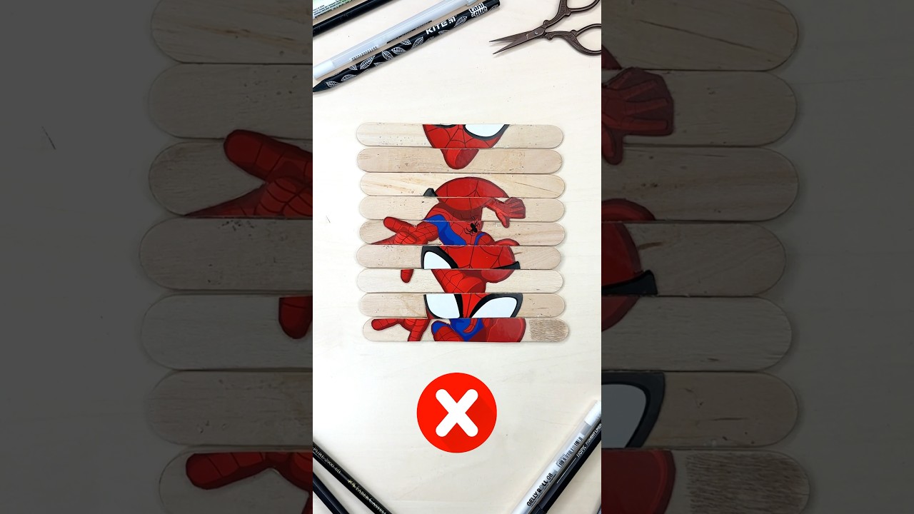 Solving Paper Craft Puzzle with Spider Man by Marvel 🧩#spiderman #papercraft #puzzle #spiderman2