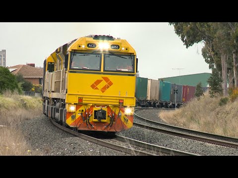9751v (7MP1) Aurizon Team Global Express Container Train With ACD6052 ACD6051 (26/8/2023) - PoathTV