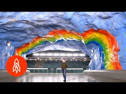 Marvel at Stockholm's Subway Art
