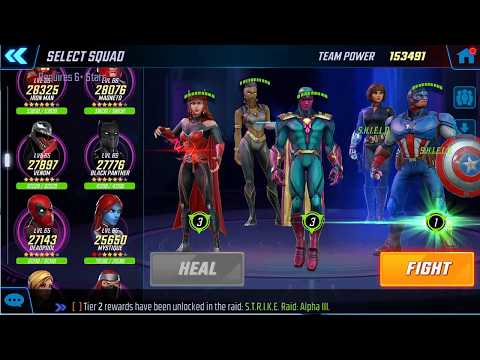 Marvel Strike Force - Dark Dimension TIMED Nick Fury Node 6 Day 3