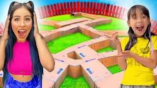 CONSTRUIMOS UN LABERINTO GIGANTE DE CAJAS DE CARTÓN ¡NO LO CREERÁN! 🤩📦 @Karla Bustillos